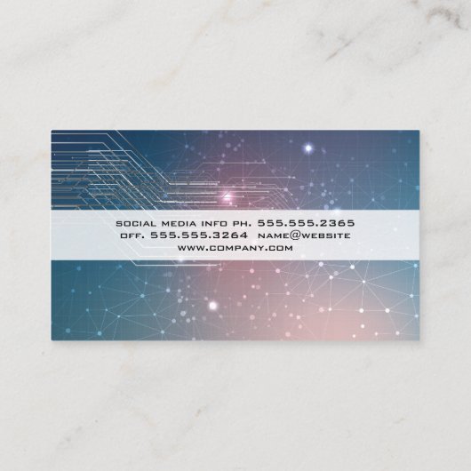 Techie背景 名刺 (裏面)