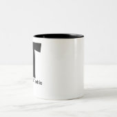 Techie Computer Information Technologyを無効にします。 ツートーンマグカップ (中央)