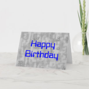 Techie HappyBirthday カード