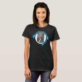 Techie Inside Techサポートクールヘッドセットプログラマ Tシャツ (正面フル)