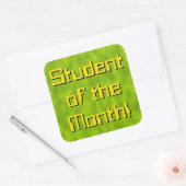 Techie「Student of the Month!」 シール (封筒)