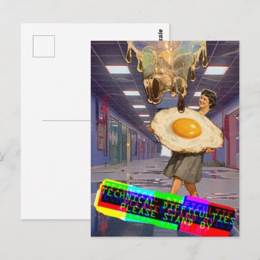 Techincal Difficulties Please Stand By Collage ポストカード (正面/裏面)