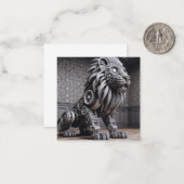 Techline Lion Greeting Card ノートカード (正面/裏面インサイチュ)