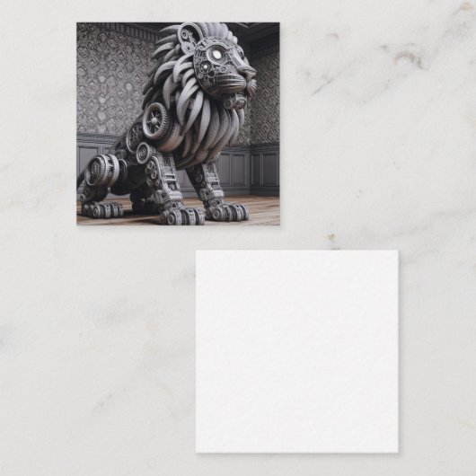 Techline Lion Greeting Card ノートカード (正面/裏面)