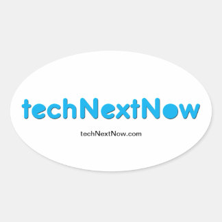 techNextNowスタンプ 楕円形シール