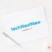 techNextNowスタンプ 楕円形シール (封筒)