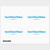techNextNowスタンプ 楕円形シール (シート)