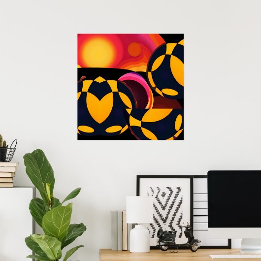 Technical Abstraction ポスター (ホームオフィス)