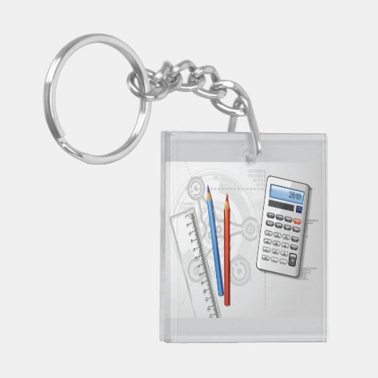 Technical Drawing Office Supplies キーホルダー (正面左)