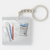Technical Drawing Office Supplies キーホルダー (裏面)