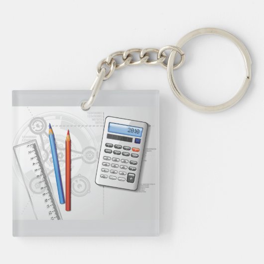 Technical Drawing Office Supplies キーホルダー (裏面)