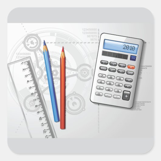 Technical Drawing Office Supplies スクエアシール (正面)