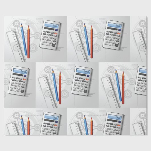 Technical Drawing Office Supplies ラッピングペーパー (フラット)