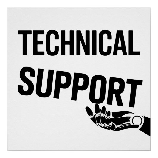 TECHNICAL SUPPORT ポスター (正面)