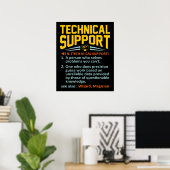 Technical Support Definition Computer IT ポスター (ホームオフィス)