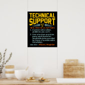 Technical Support Definition Computer IT ポスター (キッチン)