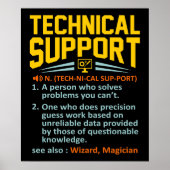 Technical Support Definition Computer IT ポスター (正面)