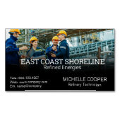 Technician Engineers | Oil Refinery マグネット名刺 (正面)