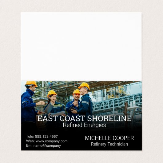 Technician Engineers | Oil Refinery 名刺 (外部フラット)