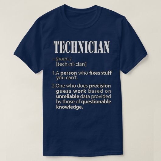 Technician tシャツ (デザイン正面)