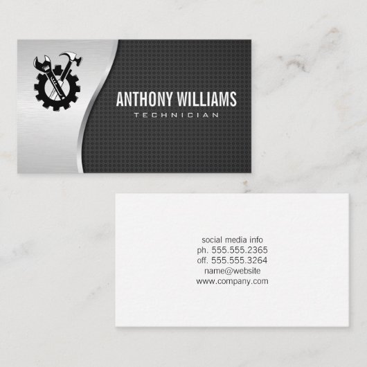 Technicians | Metal Wrench 名刺 (正面/裏面)