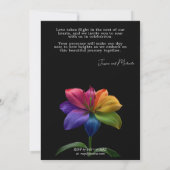 🌈 Technicolor Vows Wedding 招待状 (裏面)