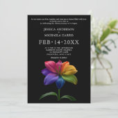 🌈 Technicolor Vows Wedding 招待状 (スタンド正面)