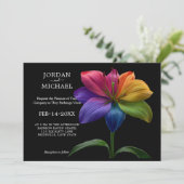 🌈 Technicolor Vows Wedding 招待状 (スタンド正面)