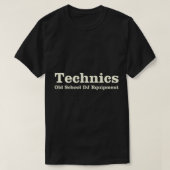 Technics Old School Essential T-Shirt Tシャツ (デザイン正面)