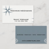 technik mechanik 名刺 (正面/裏面)