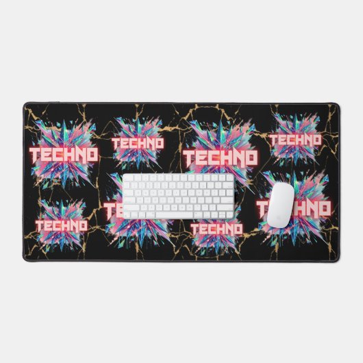 Techno デスクマット (キーボード&マウス)