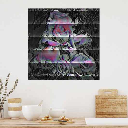 Techno Bouquet  Poster ポスター (キッチン)