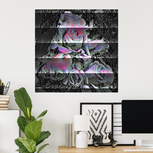 Techno Bouquet Poster ポスター (ホームオフィス)
