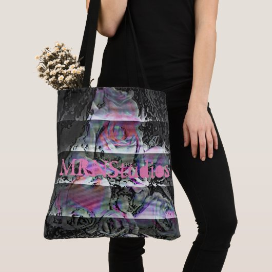Techno Bouquet Tote Bag トートバッグ (クローズアップ)
