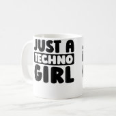 Techno Clubbing Raver Electro Rave Just A Techno G コーヒーマグカップ (正面左)