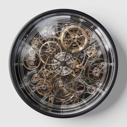 Techno geek quartz clock DIY 壁時計 (正面)