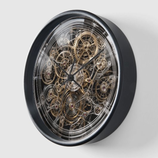 Techno geek quartz clock DIY 壁時計 (傾斜)