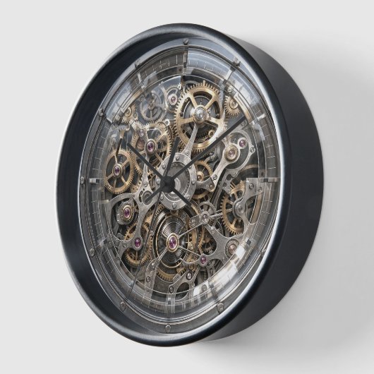 Techno geek quartz clock DIY 壁時計 (傾斜)