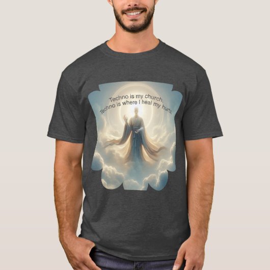 Techno Is My Church Tシャツ (正面)