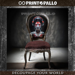 Techno Japanese cyborg Geisha  薄葉紙