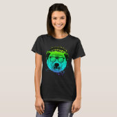 Techno Music Dj For Ravers Edm Psychedelic Polar B Tシャツ (正面フル)