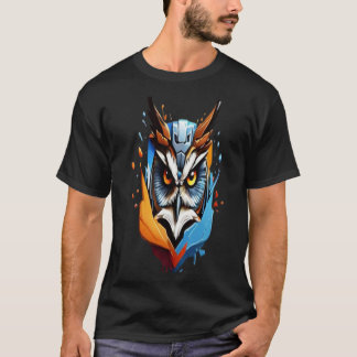 Techno owl tシャツ