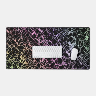 techno rainbo : デスクマット