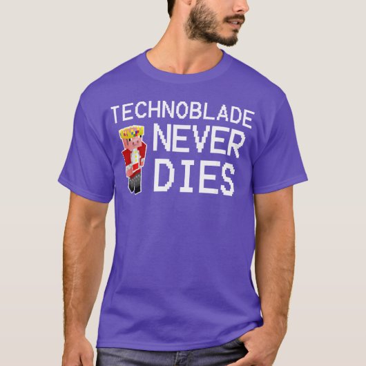 Technoblades Never Dies Video Game Gaming Gamer bi Tシャツ (正面)