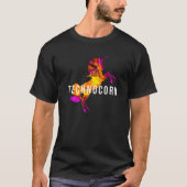 Technocorn Techno Festival Rave Music DJ EDM Bass  Tシャツ (正面)