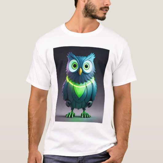 Technological Owl Tシャツ (正面)