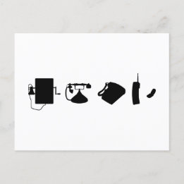 Technologie Evolutionstheorie des Telefon  ポストカード