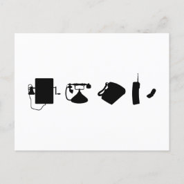 Technologie Evolutionstheorie des Telefon  ポストカード