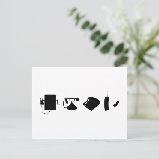 Technologie Evolutionstheorie des Telefon  ポストカード (スタンド正面)