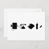 Technologie Evolutionstheorie des Telefon  ポストカード (正面/裏面)